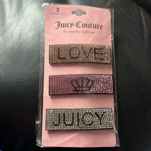 Juicy Couture 3 piece Barrettes